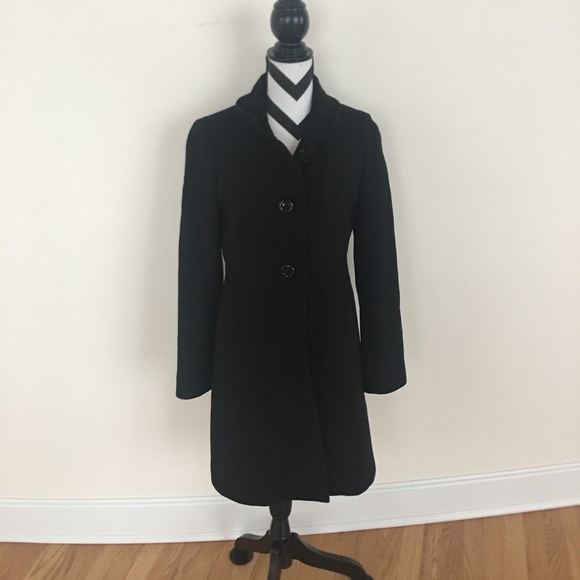 J. Crew Black Wool Coat - Picture 2 of 8